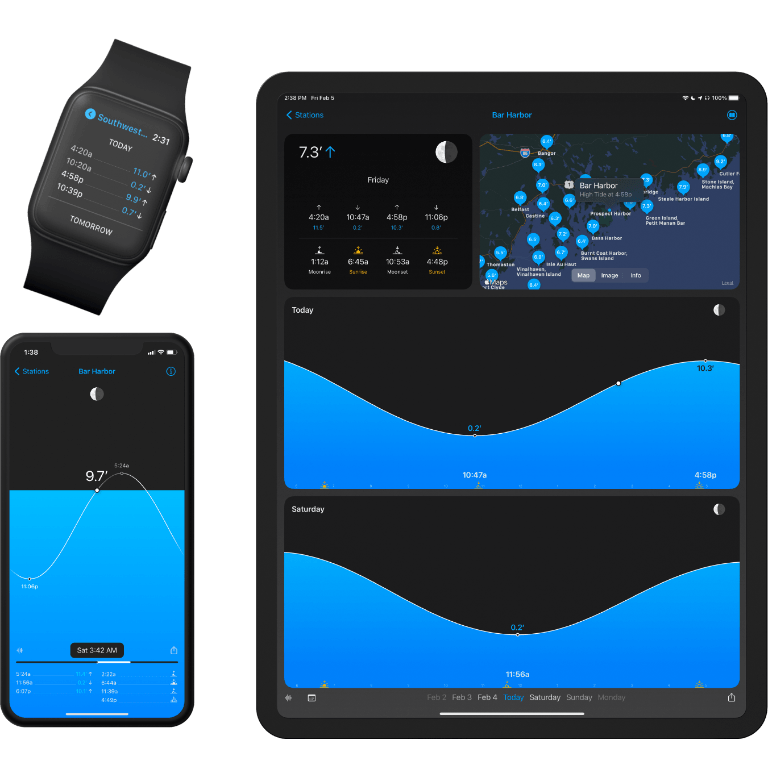 Optimized apps for iPhone, iPad & Apple Watch.
