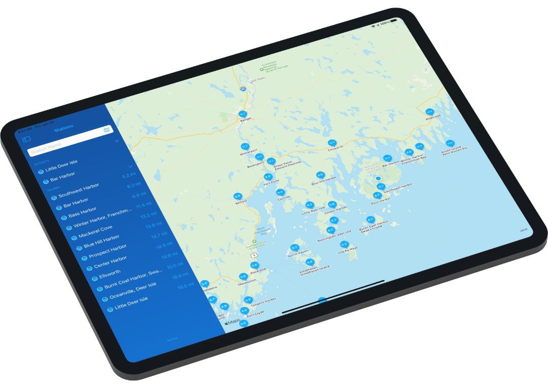 Over 3,000 stations on every US coast and beyond.*